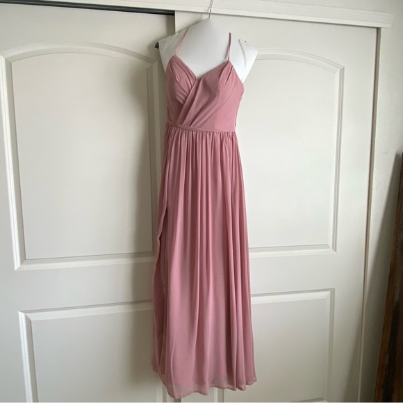 Azazie Cora Dusty Rose Bridesmaid Dress - Picture 5 of 11